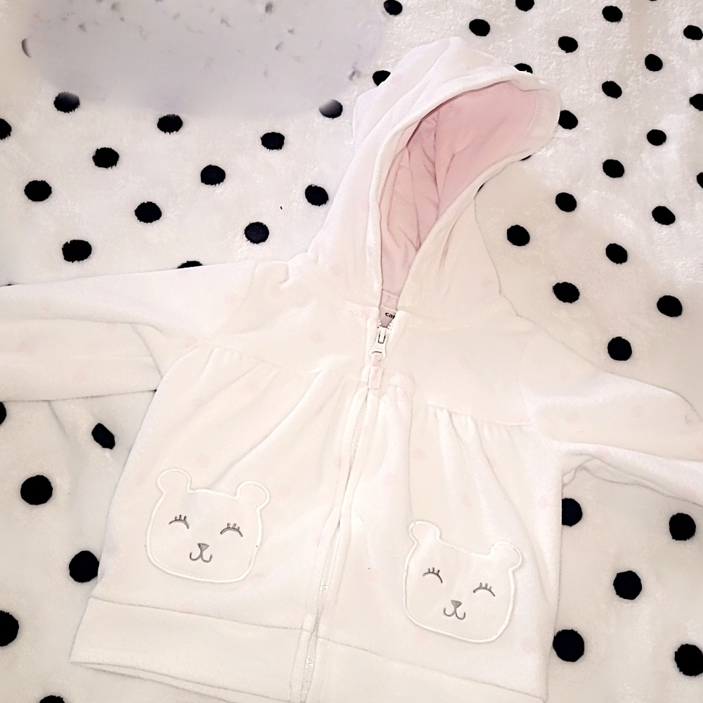 Cozy White Bear Hoodie for Kids
